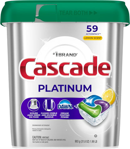 Cascade Platinum Dishwasher Pods – Home Office Refresh, Daily Dishwashing Made Effortless