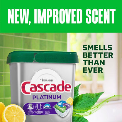 Cascade Platinum Dishwasher Pods – Home Office Refresh, Daily Dishwashing Made Effortless