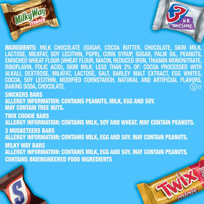 SNICKERS,_TWIX,_MILKY_WAY_&_3_MUSKETEERS_Minis_Milk_Chocolate_Candy_Bars_Variety_Pack,_Sharing_Size,_8.31_Oz_Bag