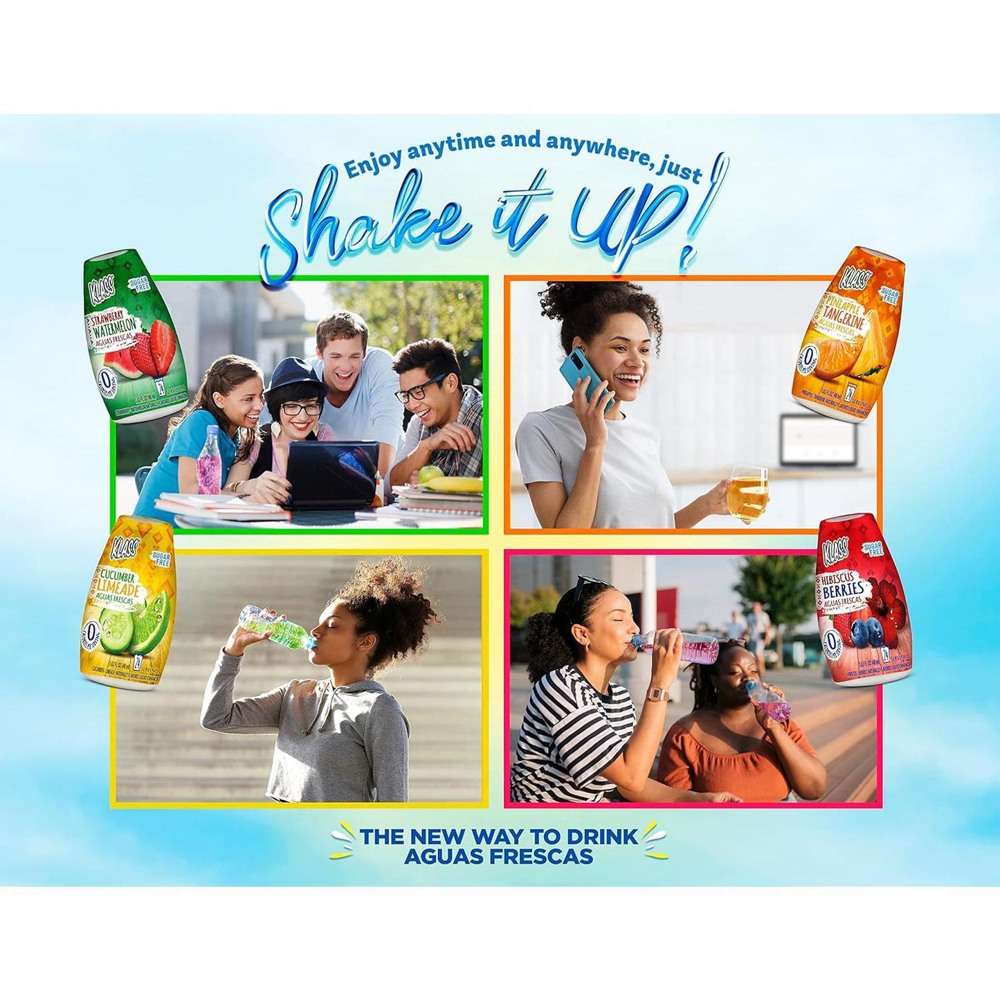 Klass_Aguas_Frescas_Water_Enhancers_Variety_Pack/_Hibiscus_Berries/_Cucumber/_Strawberry_Watermelon/_Pineapple_1.62_ounces