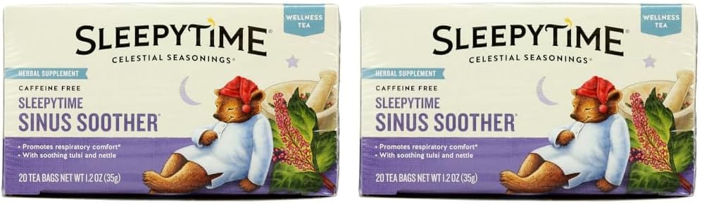 Celestial Seasonings Sleepytime Immune Herbal Tea – Background Calm for Deep Work and Better Rest