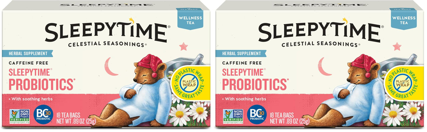 Celestial Seasonings Sleepytime Immune Herbal Tea – Background Calm for Deep Work and Better Rest