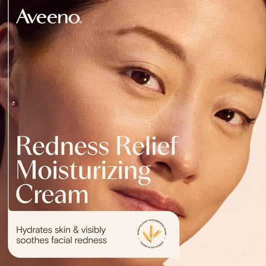 Aveeno Calm + Restore Facial Moisturizer – Sensitive Skin Nightly Wind-Down Ritual, Ceramide & Oat Hydrating Cream