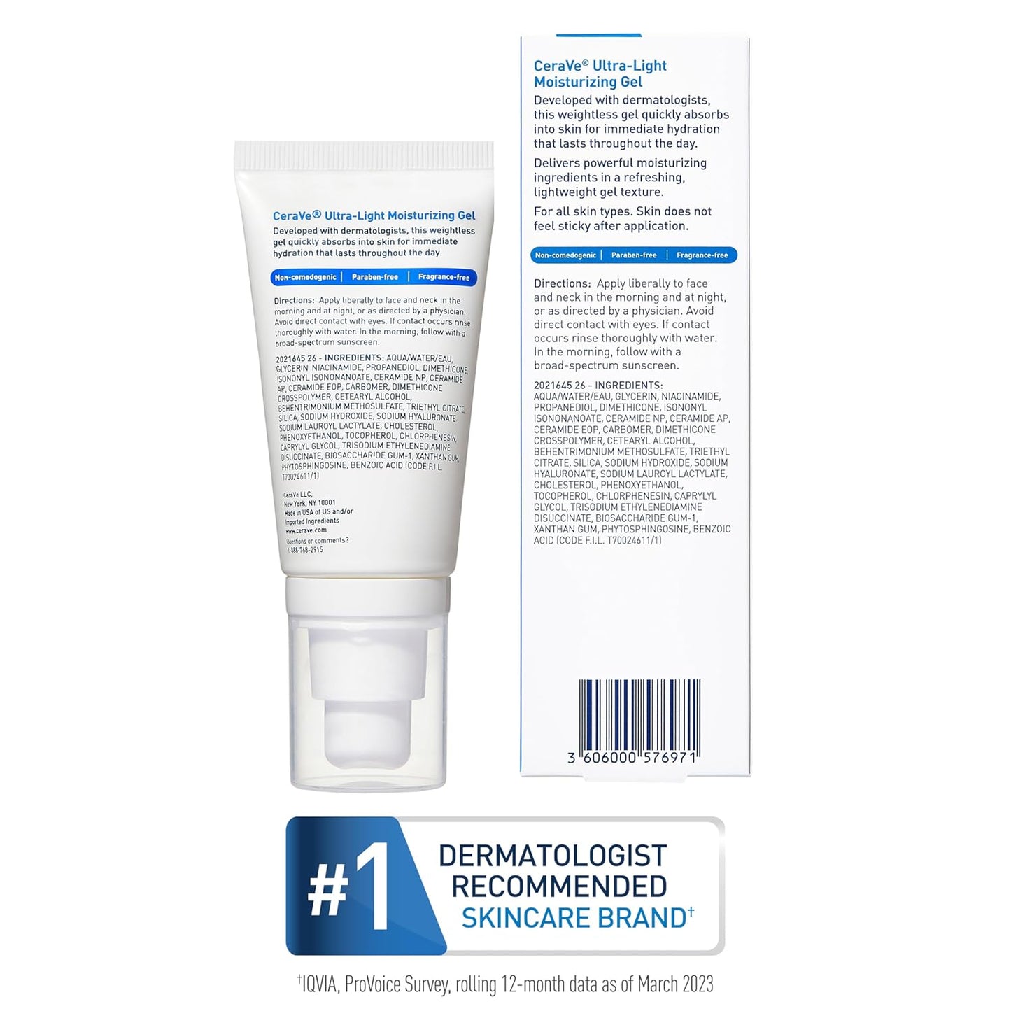 CeraVe Ultra-Light Moisturizing Gel – Uncluttered Daily Hydration, No Fuss Formula