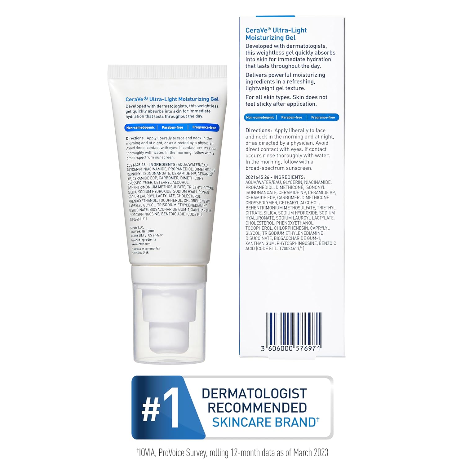 CeraVe Ultra-Light Moisturizing Gel – Uncluttered Daily Hydration, No Fuss Formula