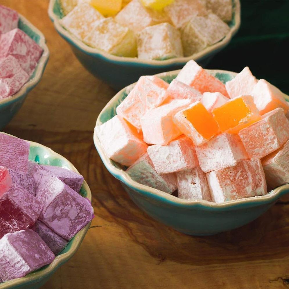 Cerez Pazari Halal Turkish Delight – No Artificial Additives Lokum, Beet Sugar Sweetened Relaxation Treat