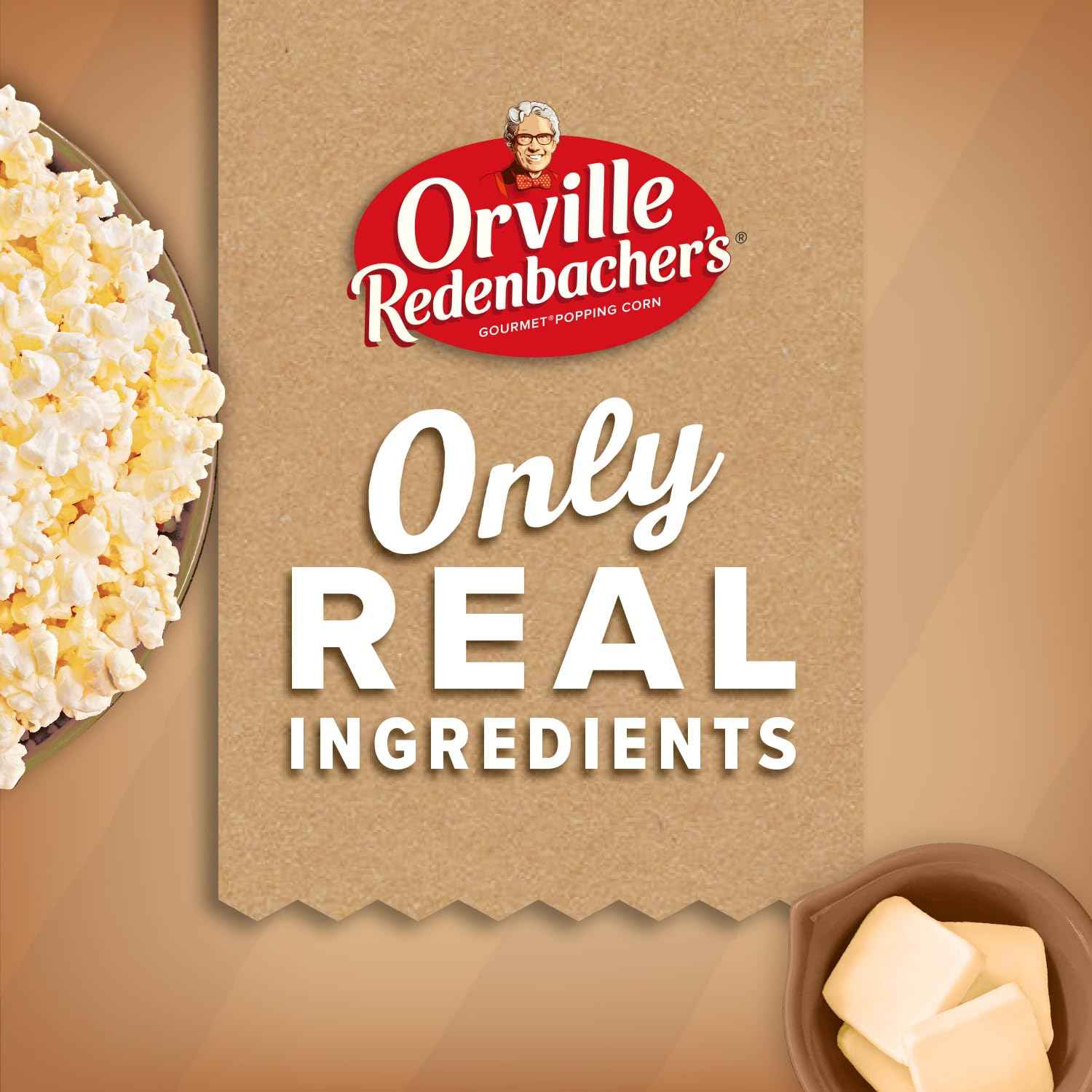 Orville Redenbacher's Naturals Microwave Popcorn – Simple Pantry Staple with Two Clean Flavors, 6 Single-Serve Bags