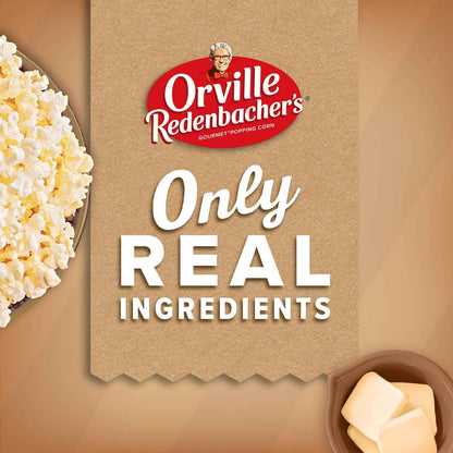 Orville Redenbacher's Naturals Microwave Popcorn – Simple Pantry Staple with Two Clean Flavors, 6 Single-Serve Bags