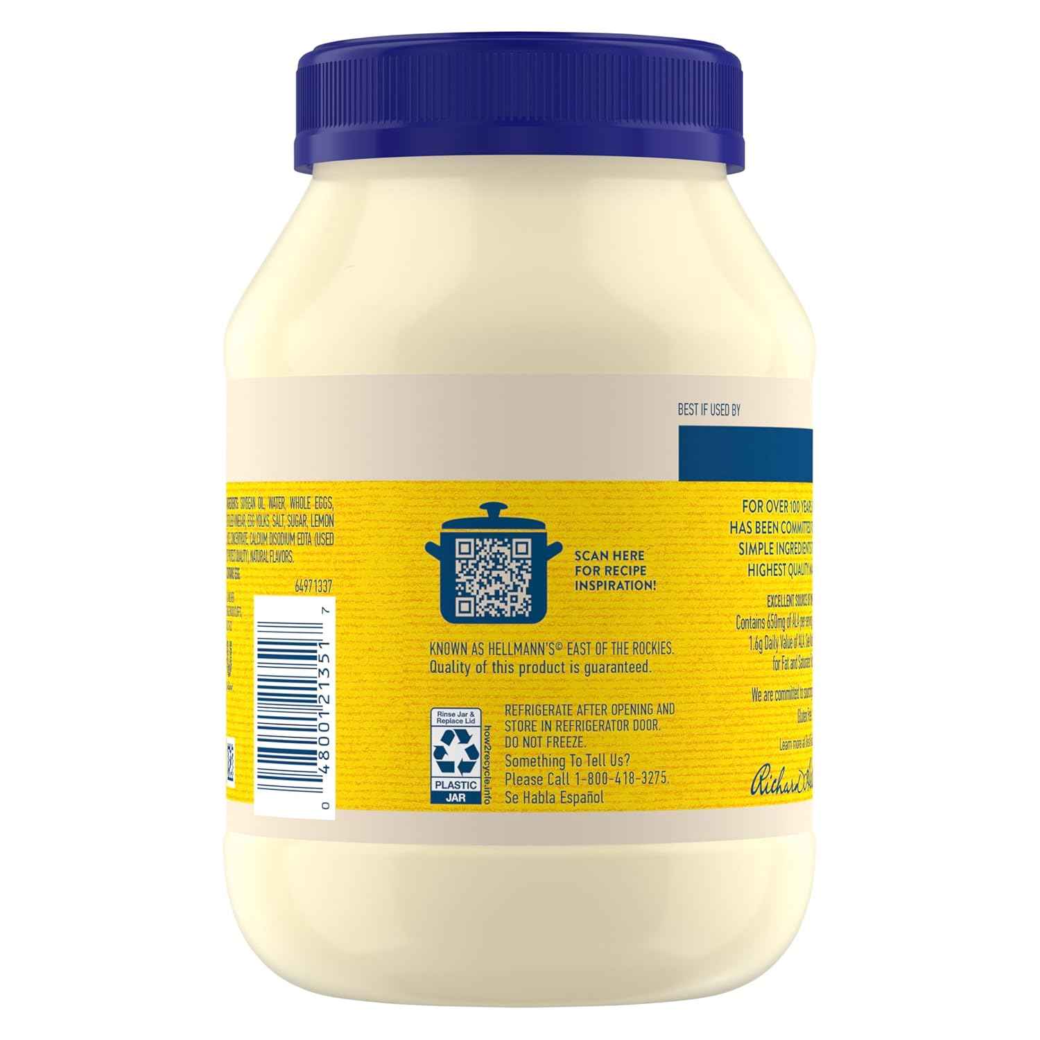 Best Foods Real Mayonnaise for Camping Cookouts and Patio Burger Toppings, Made With 100% Cage-Free Eggs, 20 oz