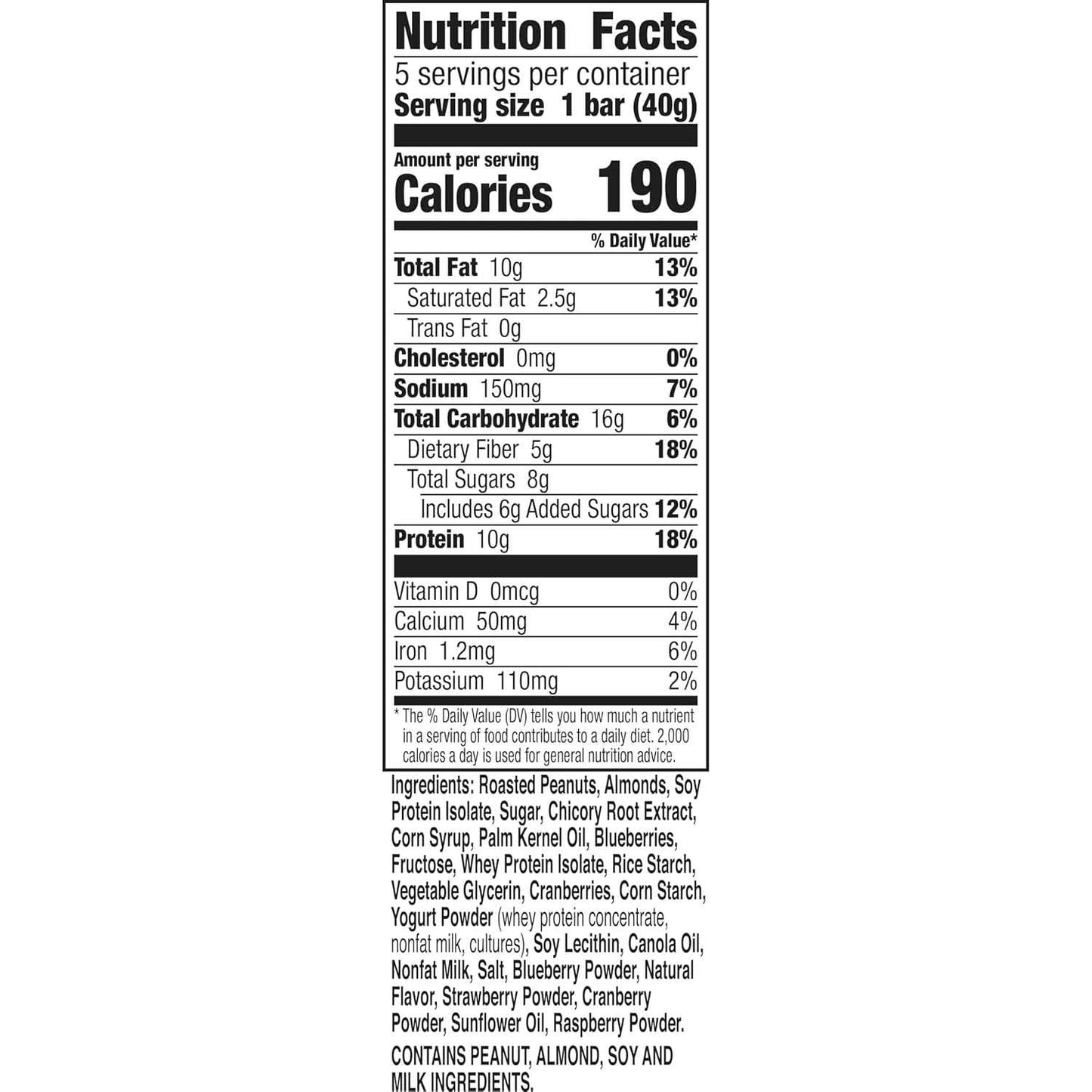 Nature Valley Berry Protein Chewy Bars – Hiking Trail Snack for Backpack