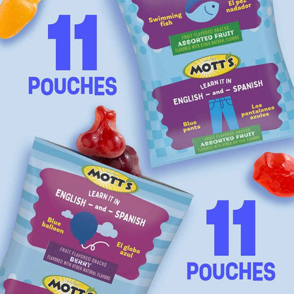 Mott's Fruit Flavored Snacks – Allergy Aware School Snack, Gluten Free Gelatin Free Fat Free 22 Pouch Pack