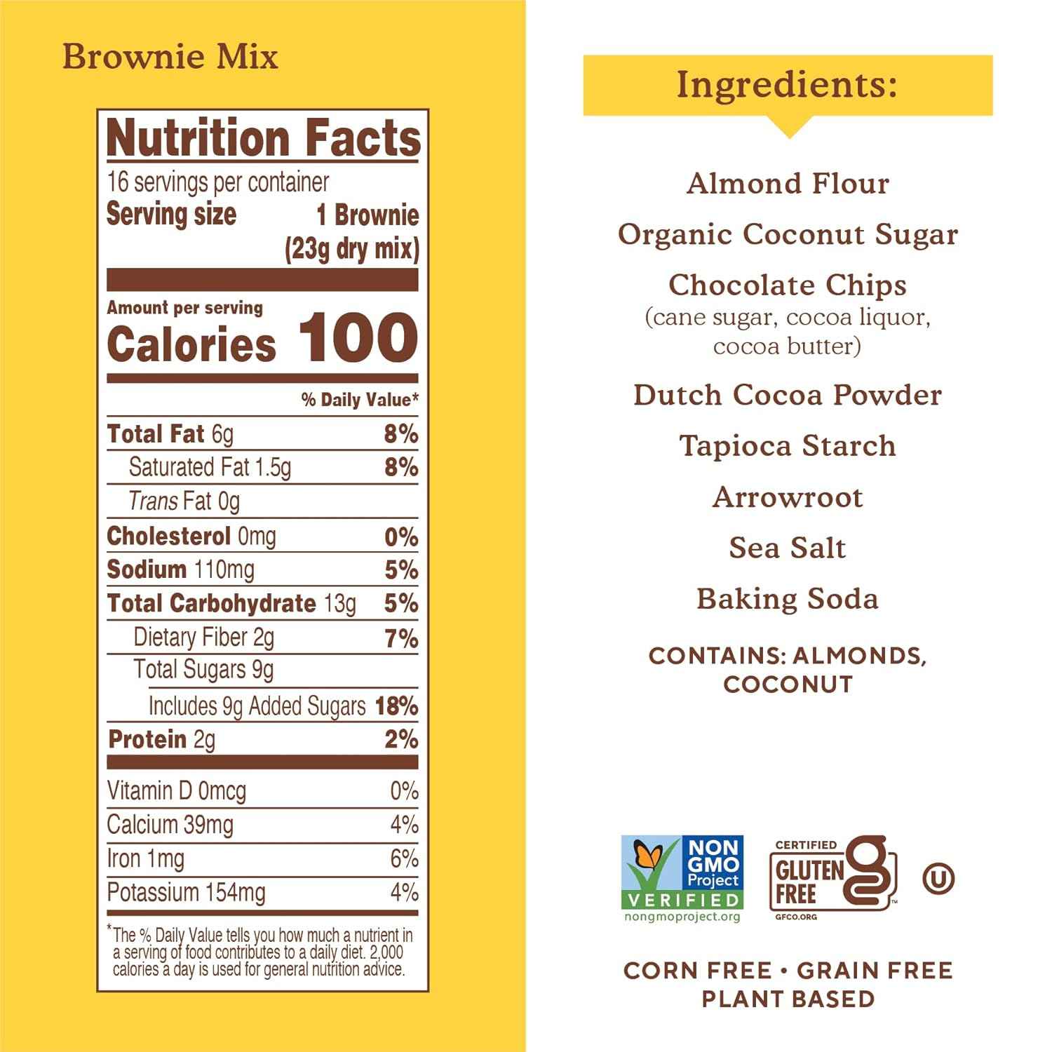 Simple Mills Almond Flour Brownie Mix – Simple Ingredient Pantry Essential for Uncluttered Kitchens