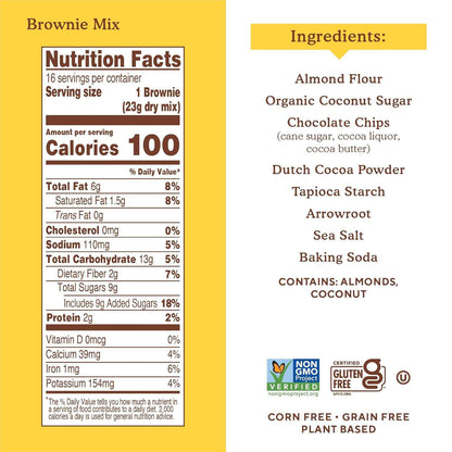 Simple Mills Almond Flour Brownie Mix – Simple Ingredient Pantry Essential for Uncluttered Kitchens