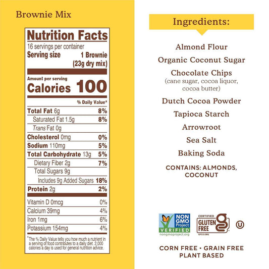 Simple Mills Almond Flour Brownie Mix – Simple Ingredient Pantry Essential for Uncluttered Kitchens