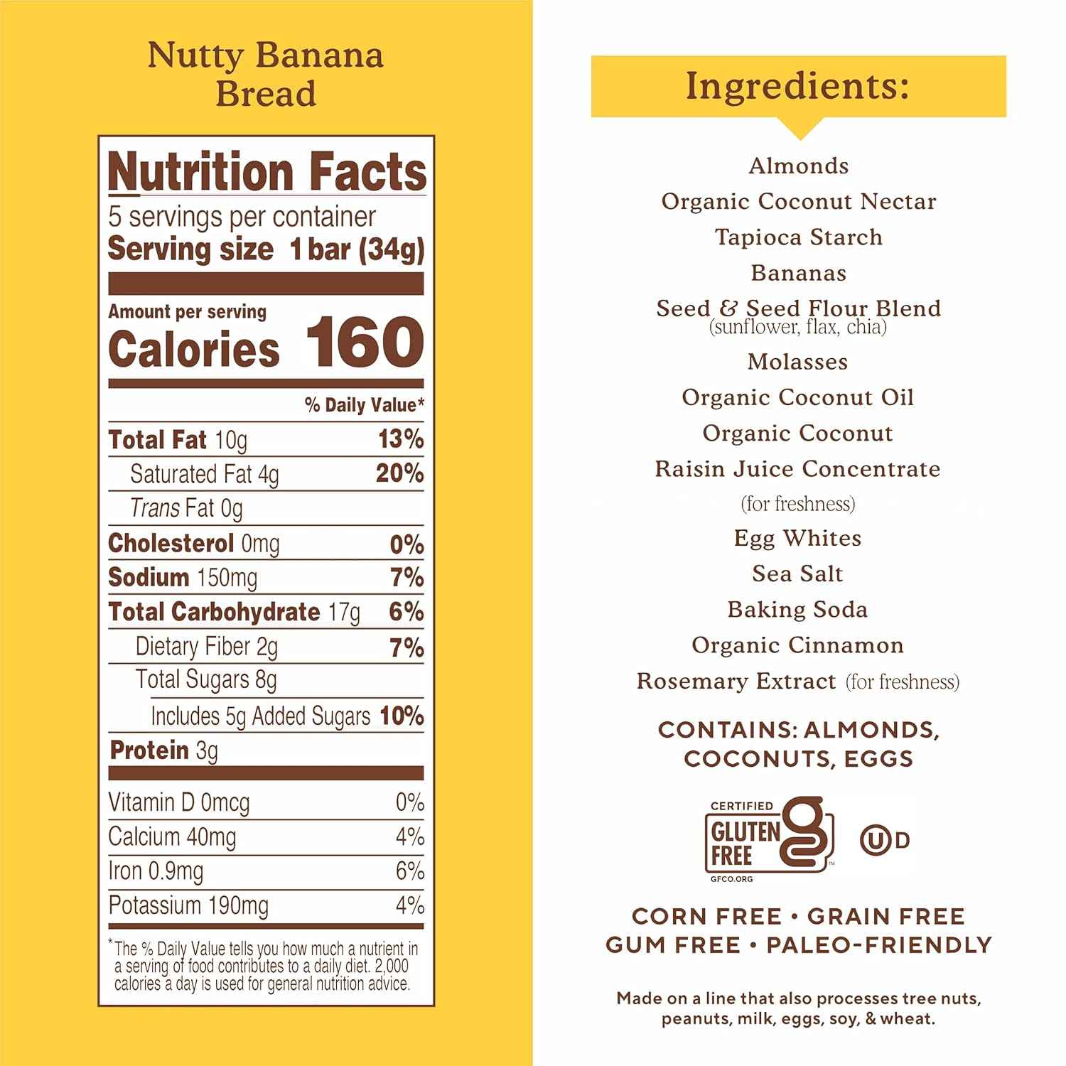 Simple Mills Nutty Banana Bread Bar – Five-Ingredient Clean Snack for Minimalist Pantries