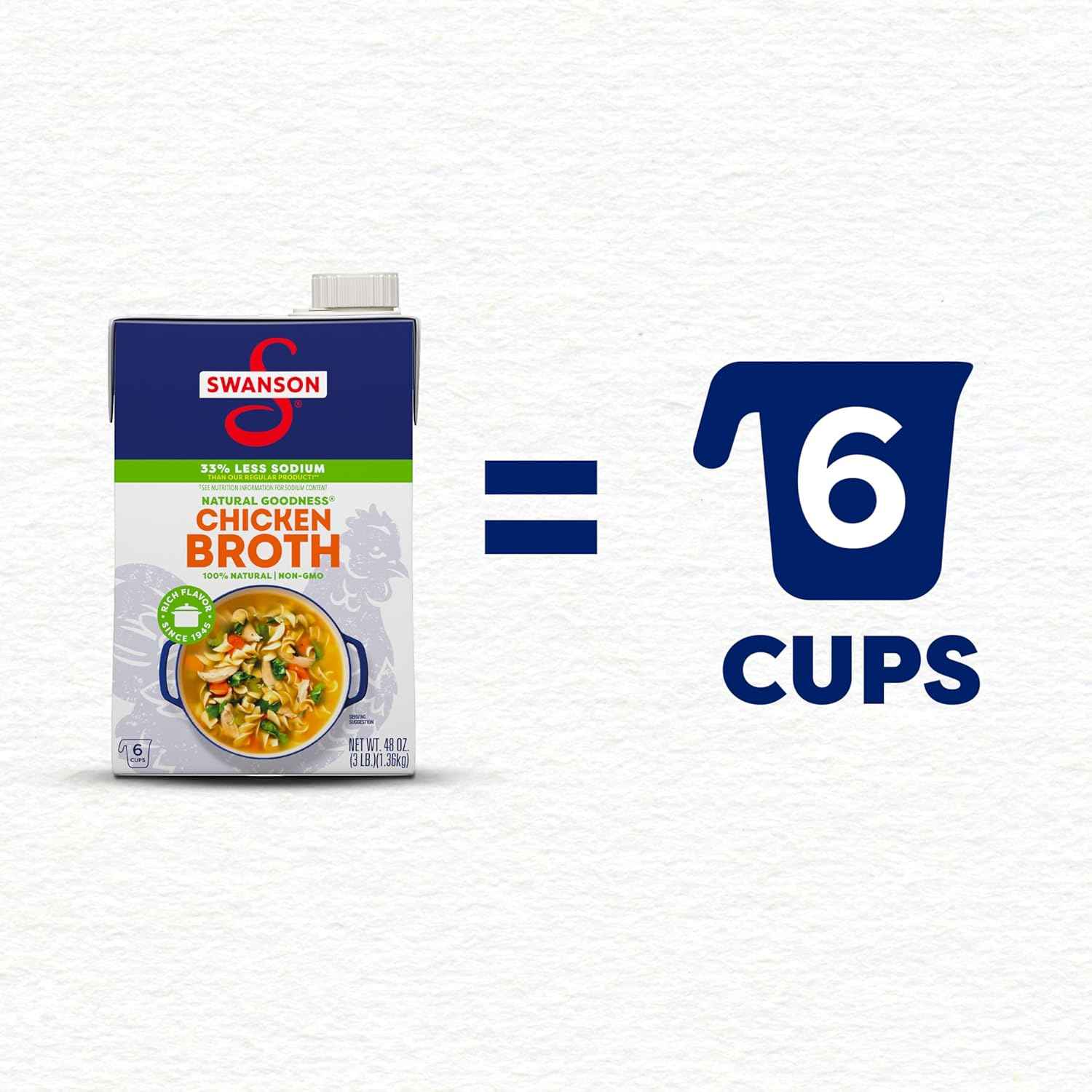 Swanson Natural Goodness Chicken Broth – Versatile Cooking Liquid for Soups Rice and Casseroles