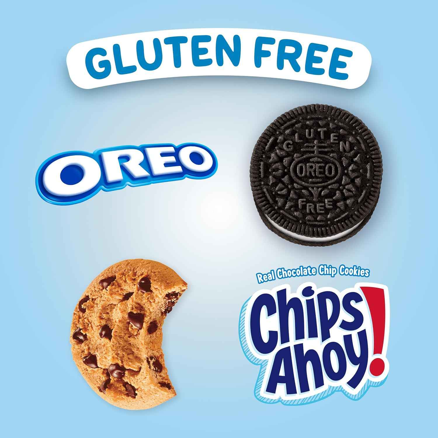 OREO & CHIPS AHOY! Gluten Free Cookies – Travel Snack Pack for Road Trips, Camping, and Carry-On Bags