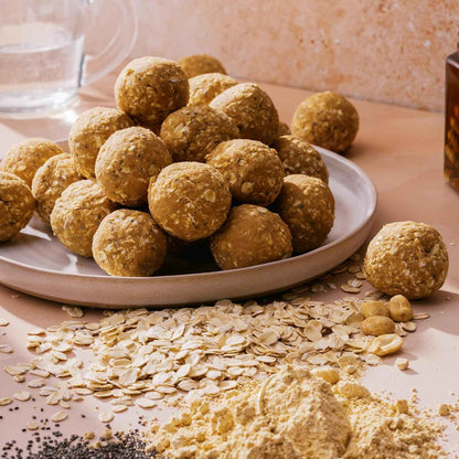 PBfit No Bake Peanut Butter Protein Ball Mix – Sunday Meal Prep Protein Balls for a Full Week of Workday Snacks