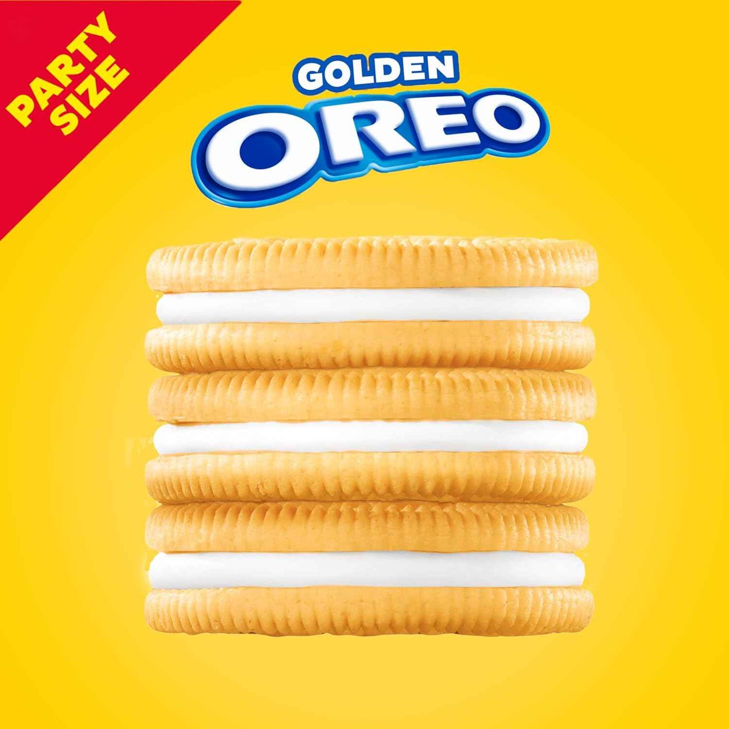 OREO Golden Sandwich Cookies Party Size – Portable Resealable Snack for Picnics, Camping, and Backyard Cookouts