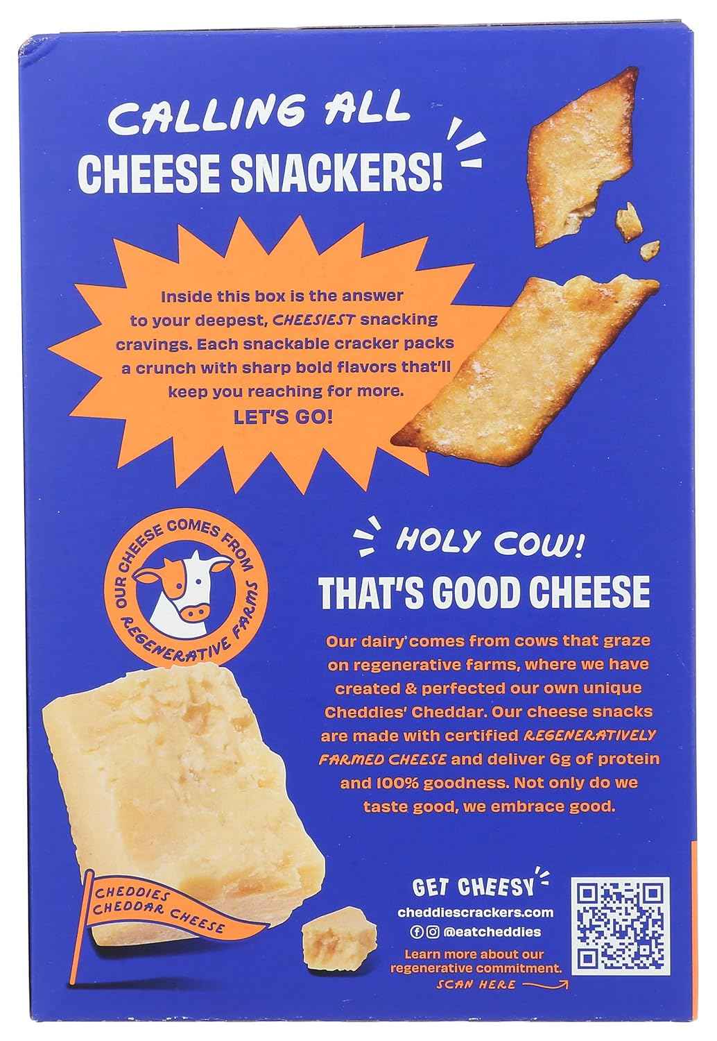 Cheddies Double Cheddar Cracker 4.2 oz – Guilt Free Afternoon Crunch for Mindful Snackers