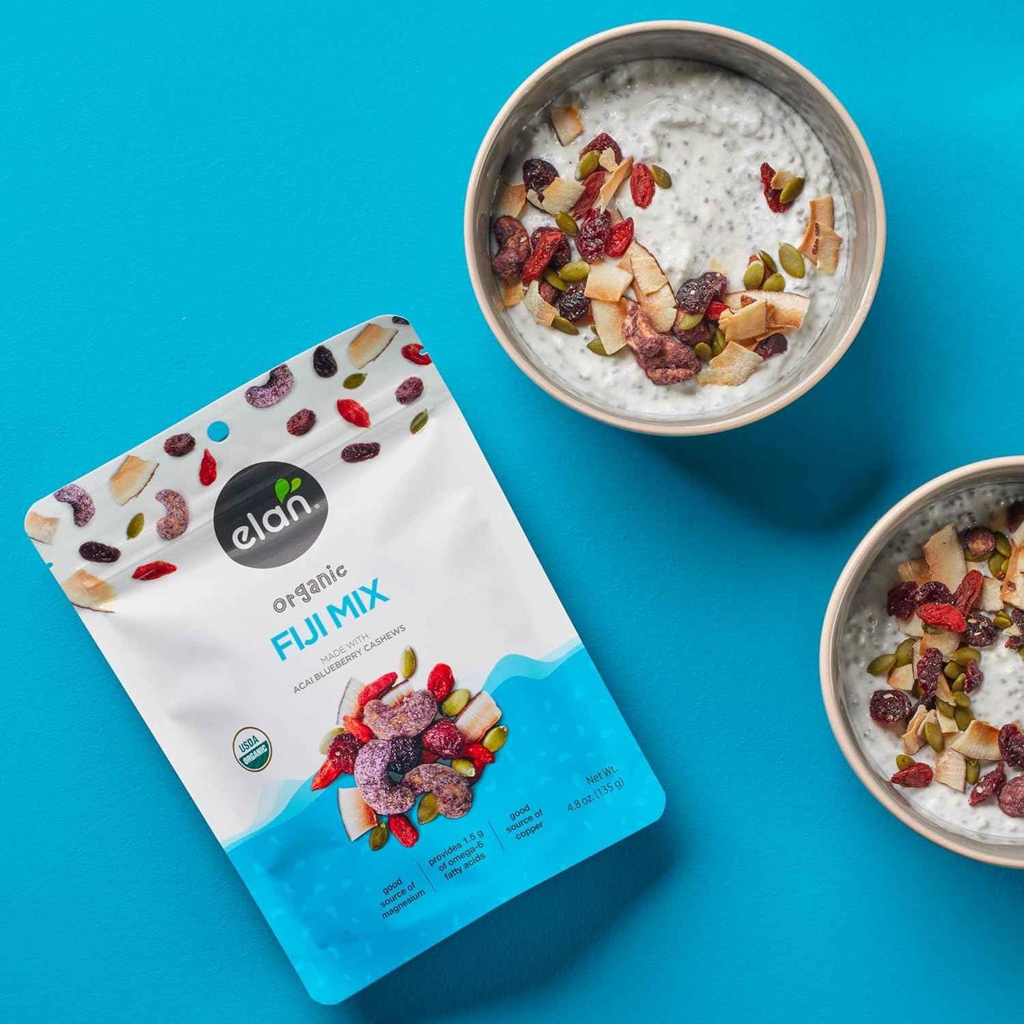 Elan Organic Fiji Mix – Allergen-Friendly School Lunch Snack for Kids' Lunch Boxes