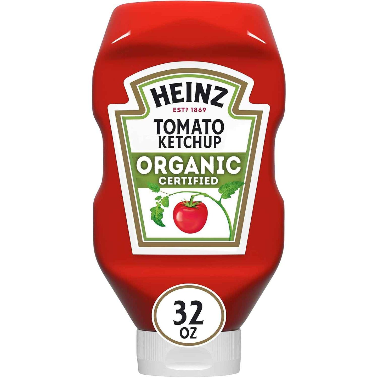 Heinz Organic Tomato Ketchup for Mindful Family Meals, Clean-Label Dipping Sauce for Lunchboxes and Dinner Plates