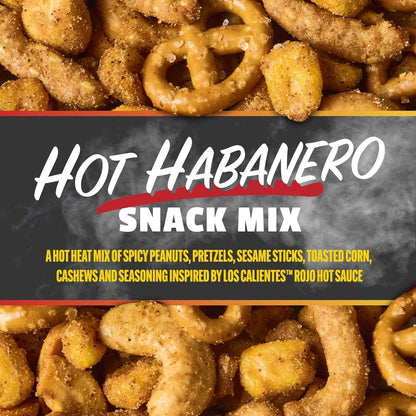 Snak Club x Hot Ones Hot Habanero Snack Mix – Portable Road Trip Snack with Protein and Crunch, No Refrigeration Needed, 10 oz Bag