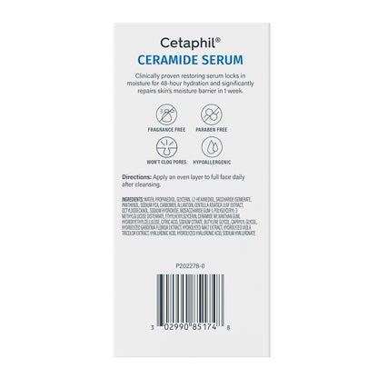Cetaphil Ceramide Hydrating Serum – Soothing Sensitive Skin Ritual for Nightstand Self-Care
