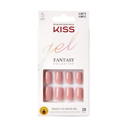 KISS_Gel_Fantasy_Press_On_Nails,_Nail_glue_included,_Aim_High',_Short_Size,_Squoval_Shape,_Includes_28_Nails,_2g_Glue,_1_Manicure_Stick,_1_Mini_File,_1_Adhesive_Tab_Nail_Art_Nail_Care