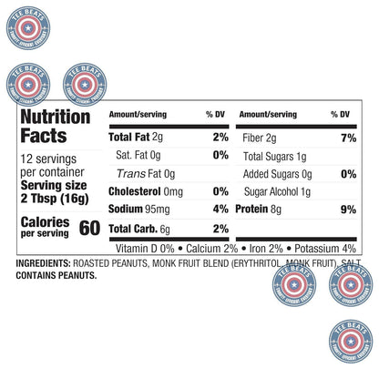 PBfit_7_Ounce_No_Sugar_Added_Peanut_Butter_Powder,_Powdered_Spread_from_Real_Roasted_Peanuts,_8g_Protein,_Made_with_Erythritol_and_Monk_Fruit_(Pack_of_1)
