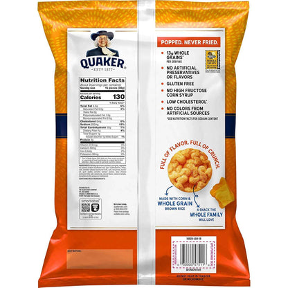 Quaker Rice Crisps Cheddar – Office Desk Snack to Beat the 3 PM Crash, 8.5 oz