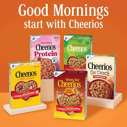 Cheerios Hearty Nut Medley Maple Cinnamon – Better-for-You Cereal Swap for Heart-Conscious Homes, 13 Vitamins and Minerals, 20 oz