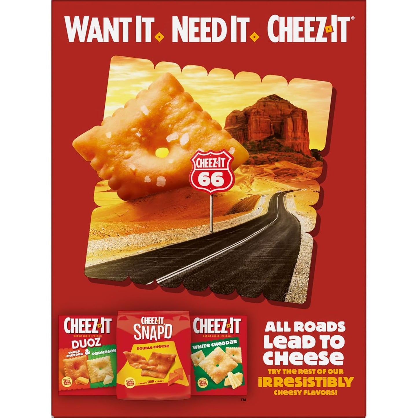 Cheez-It Grooves Crunchy Cheese Crackers – Fun Snack Care Package for College Students, Office Secret Santa, and Housewarming, 3.25oz 6-Pack