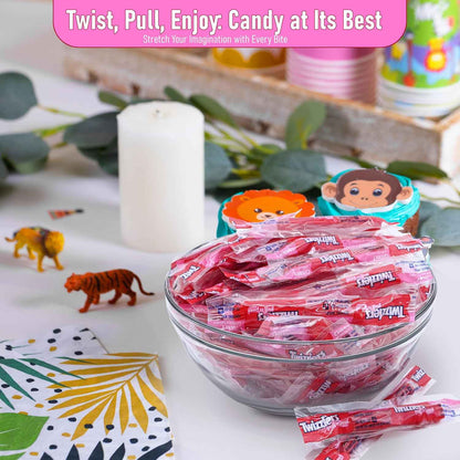 Twizlers Pull 'n' Peel Cherry Bulk Pack – Lunchbox Snack for Kids, 1 lb Pull-Apart Cherry Licorice