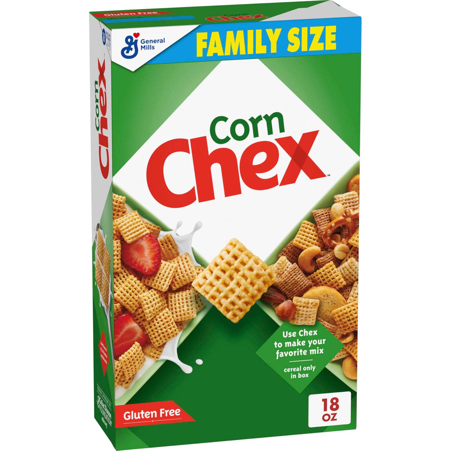 Chex Gluten Free Corn Cereal 18 oz – Trail Mix Base for Hiking Snacks and Road Trip Pantry Packing