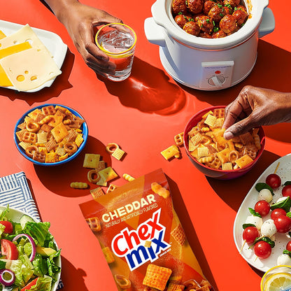 Chex Mix Cheddar Snack Mix – Hostess Gift for Housewarming Parties, 13.5 oz Bag