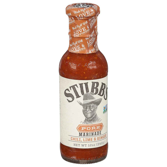 Stubb's Chiles, Lime & Ginger Pork Marinade, 12 oz – Clean-Ingredient Flavor Boost for Balanced Weeknight Family Meals