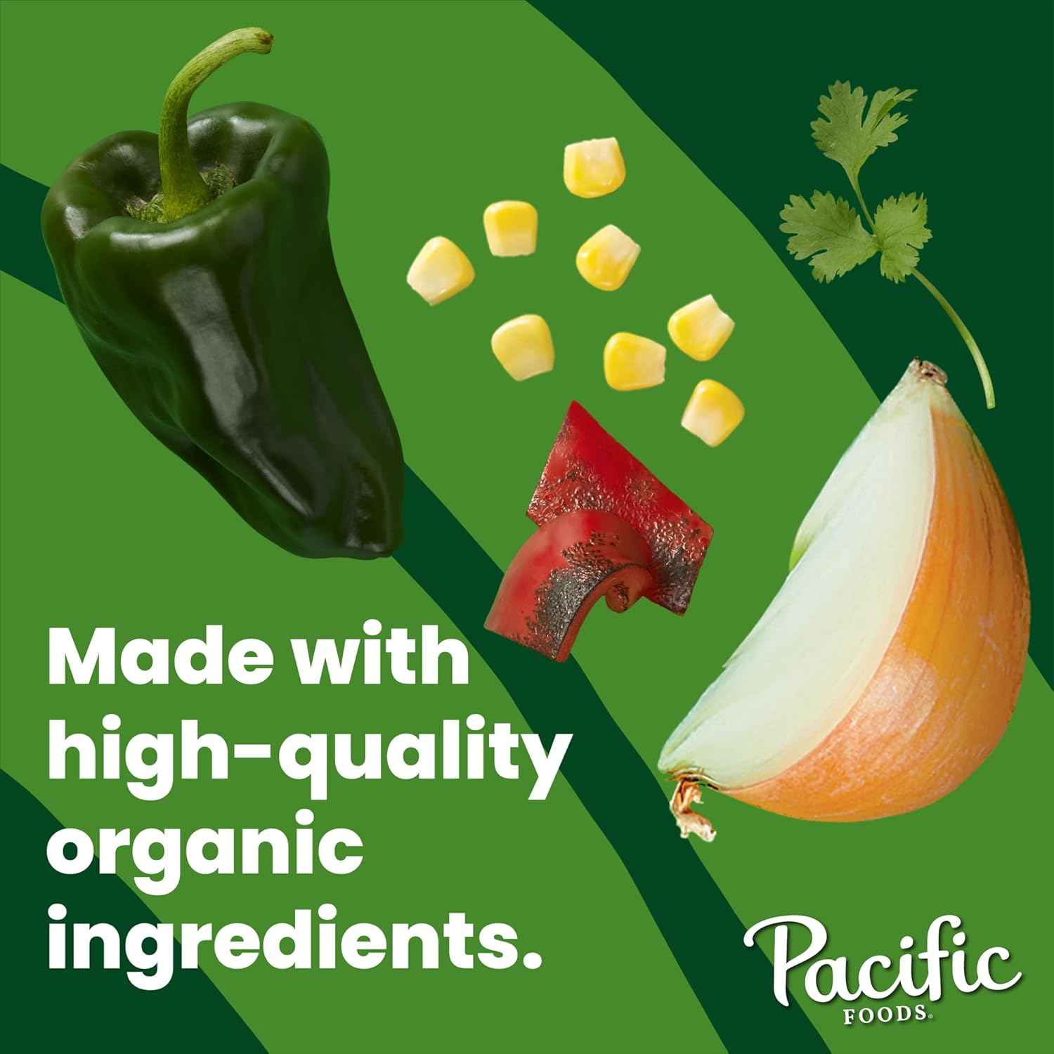 Pacific Foods Organic Poblano Pepper and Corn Chowder – Short-Ingredient Organic Soup for the Clean-Eating Pantry