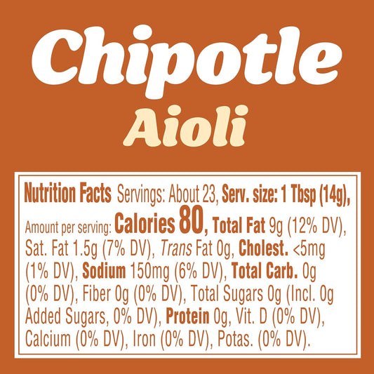 chipotle seasoning blend built on a creamy aioli base