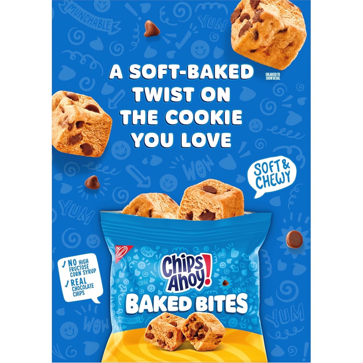 CHIPS AHOY! Soft Blondie Bites Individually Wrapped Snacks for Work Meetings