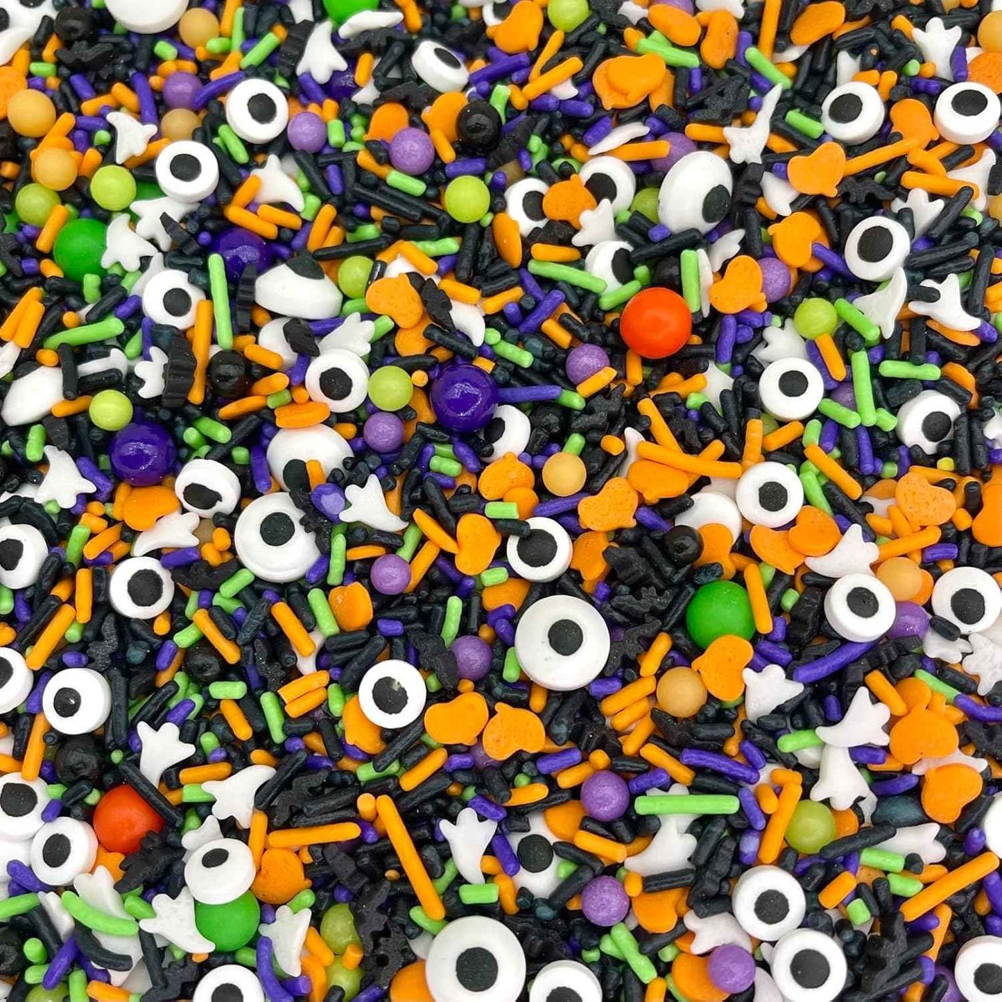 Manvscakes Halloween Sprinkles - Kid-Friendly Edible Sprinkles for Classroom Halloween Party Treats, Ghost and Pumpkin Mix, 8oz