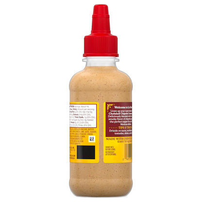 Cholula Chipotle Cremosa Sauce – Portable Camping Condiment for Campfire Elotes and Grilled Street Tacos, 8 fl oz