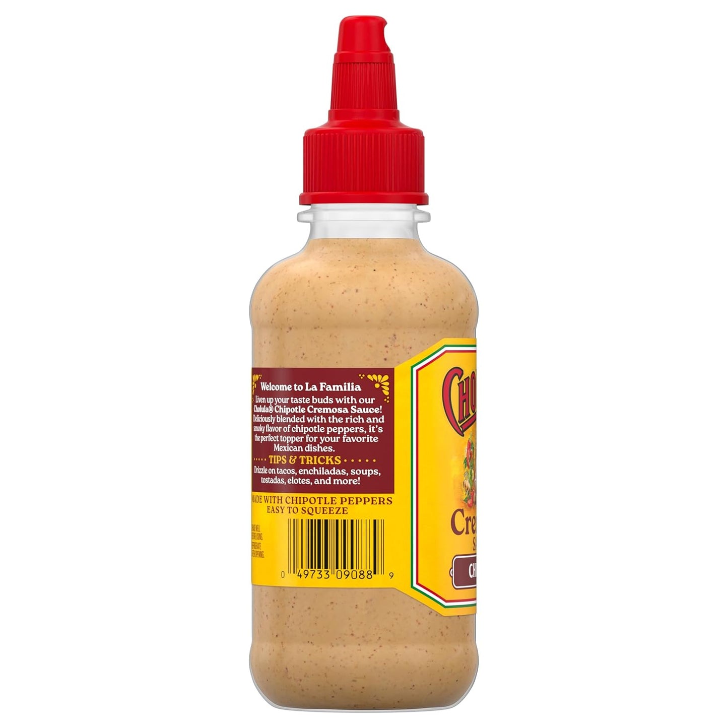 Cholula Chipotle Cremosa Sauce – Portable Camping Condiment for Campfire Elotes and Grilled Street Tacos, 8 fl oz