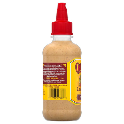 Cholula Chipotle Cremosa Sauce – Portable Camping Condiment for Campfire Elotes and Grilled Street Tacos, 8 fl oz