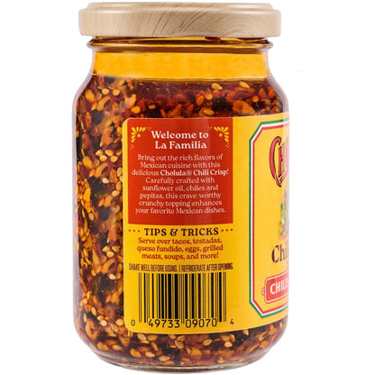 Cholula Crunchy Chili Crisp Sauce – Weeknight Dinner Shortcut for Busy Apartment Kitchens, 8 oz