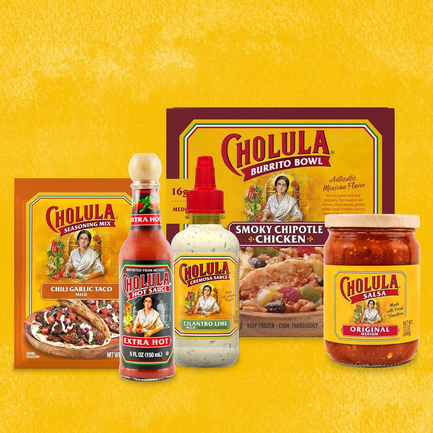 Cholula Extra Hot Mexican Hot Sauce – Tailgate and Backyard BBQ Wing Glaze, 5 fl oz