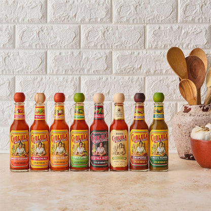 Cholula Extra Hot Mexican Hot Sauce – Tailgate and Backyard BBQ Wing Glaze, 5 fl oz