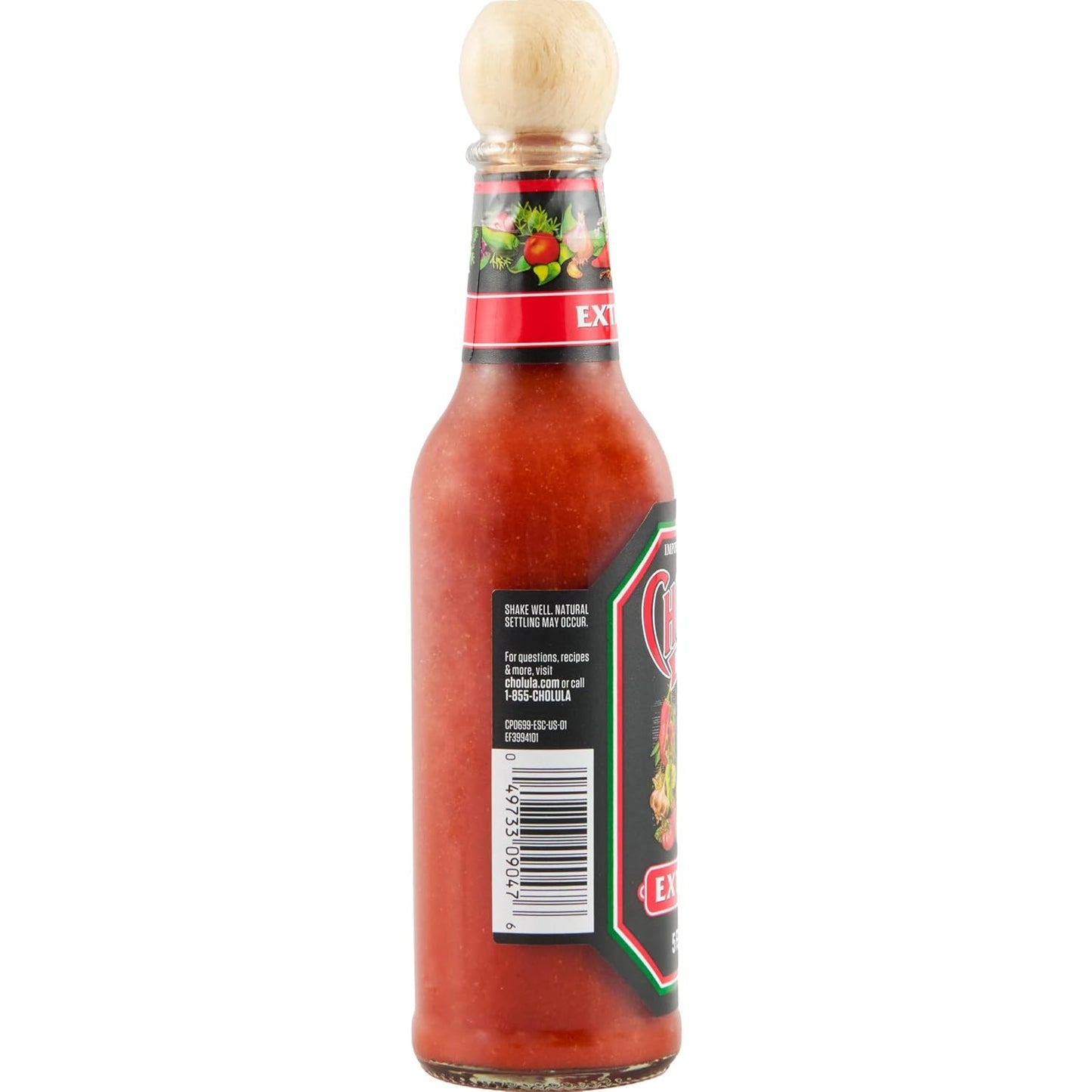 Cholula Extra Hot Mexican Hot Sauce – Tailgate and Backyard BBQ Wing Glaze, 5 fl oz
