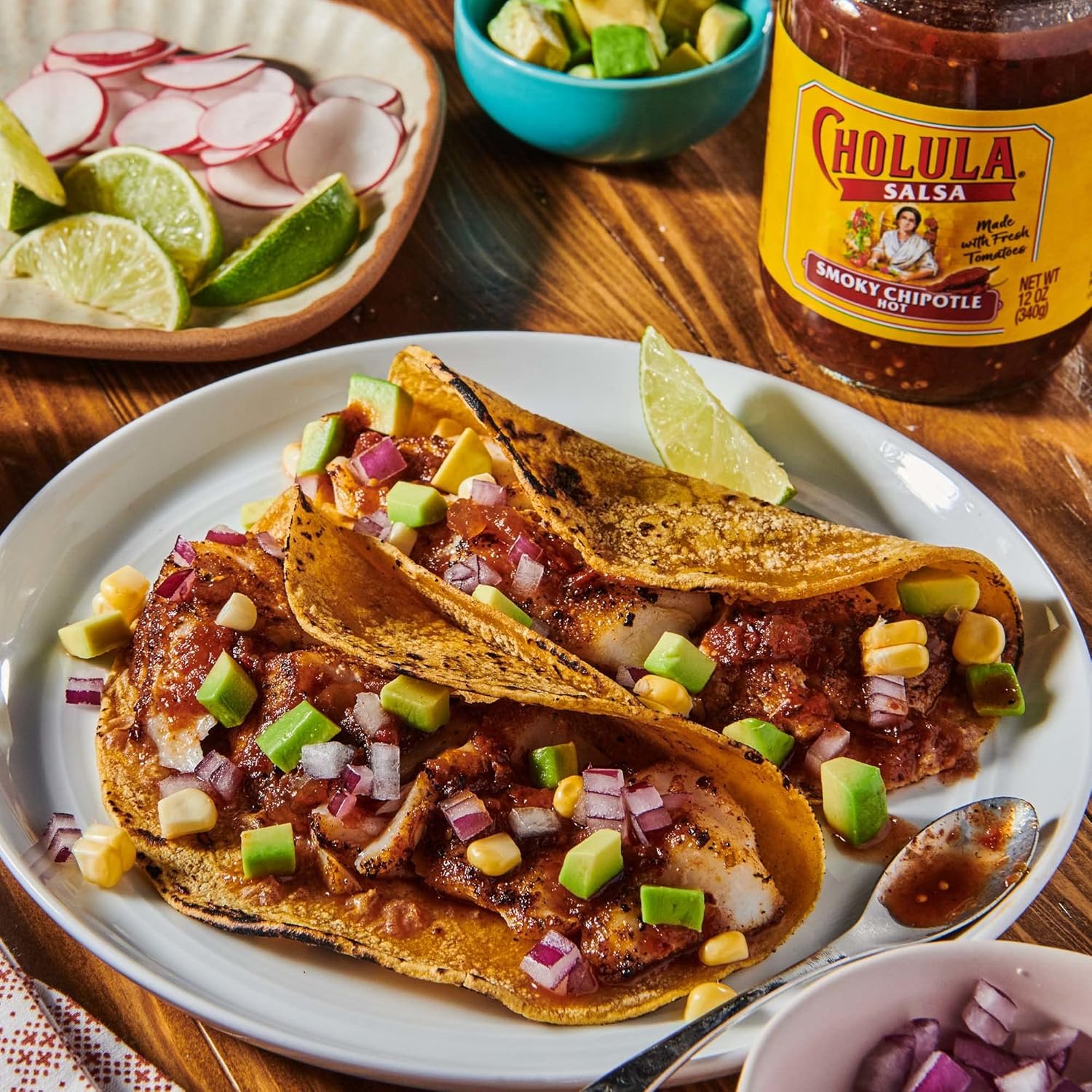 Cholula Smoky Chipotle Salsa (Hot), 12 oz – Outdoor Party Dip for Grilling Season and Picnics