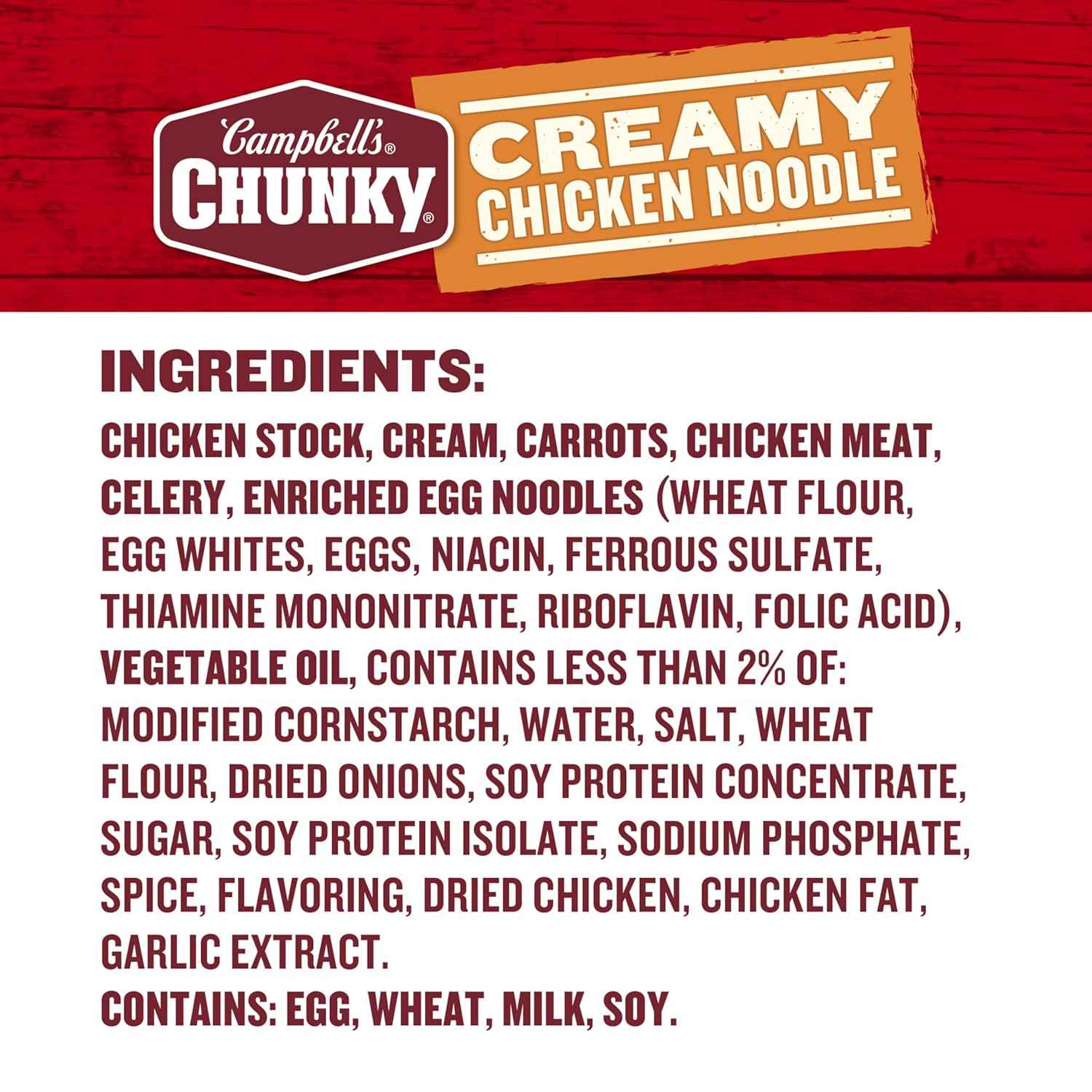 Campbell's Healthy Request Chunky Chicken Noodle Soup – Kid-Friendly Lunch for Picky Eaters, Pull-Tab Can